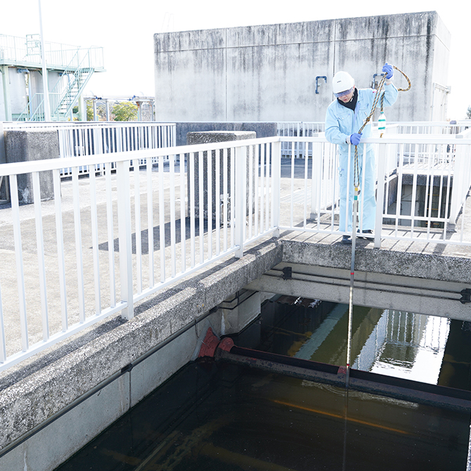 汚泥測定槽(ゾーン測定)